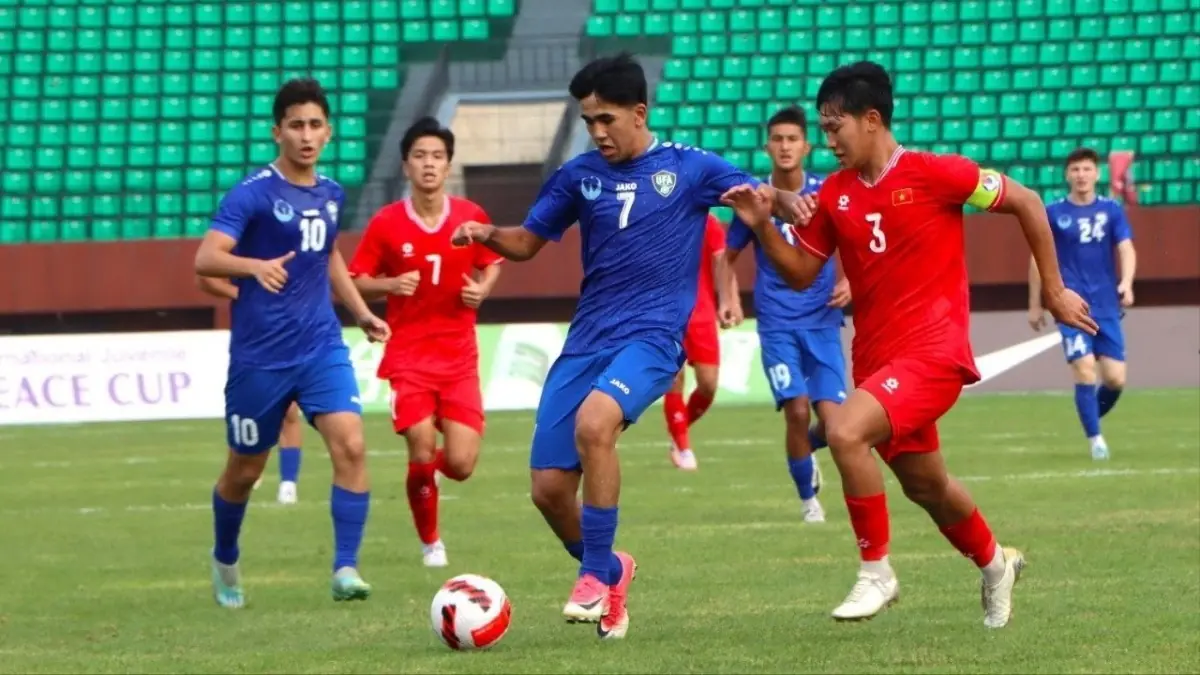 U22 Việt Nam thất bại tối thiểu trước U22 Uzbekistan